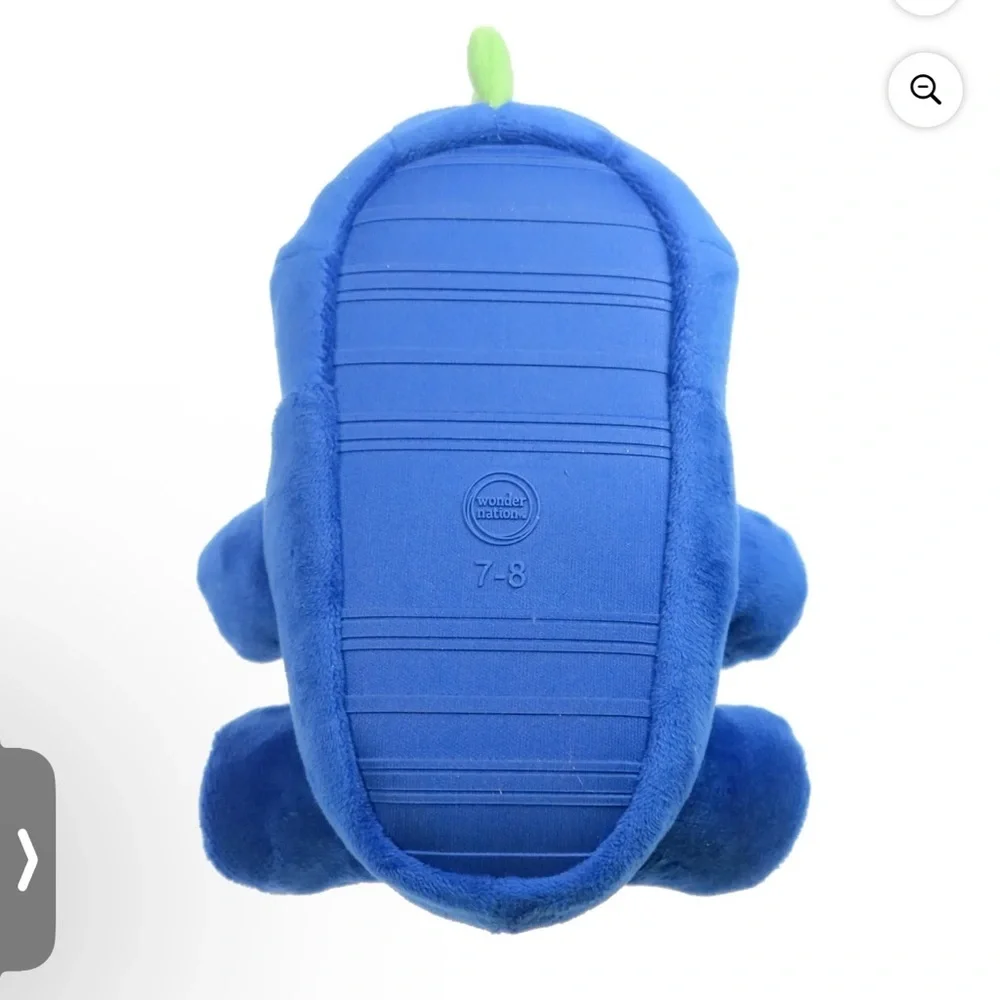 Wonder Nation Blue Dinosaur Kids Slippers